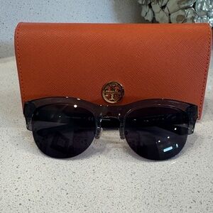 Tory Burch Grey/Black Sunglasses